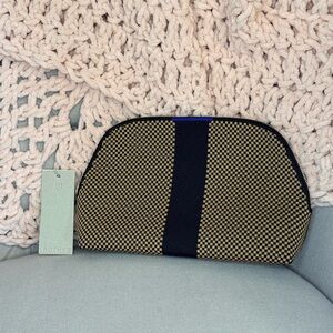 Rothy's Black and Tan Large Cosmetic Pouch